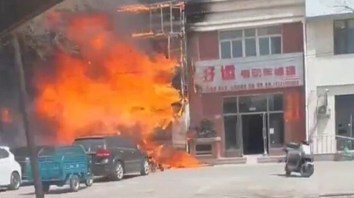 incendio en china
