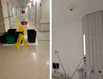 Goteras, caos y silencio administrativo: así se derrumba la dignidad en el HUCE