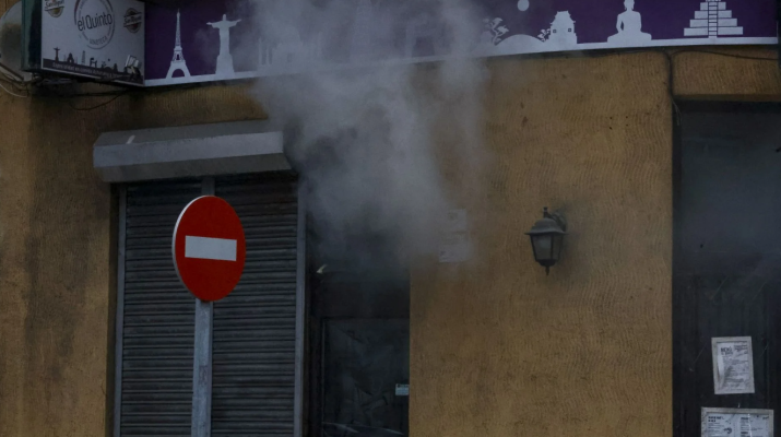 Desalojado un restaurante en Gijón por un incendio: “Pensamos que no salíamos”