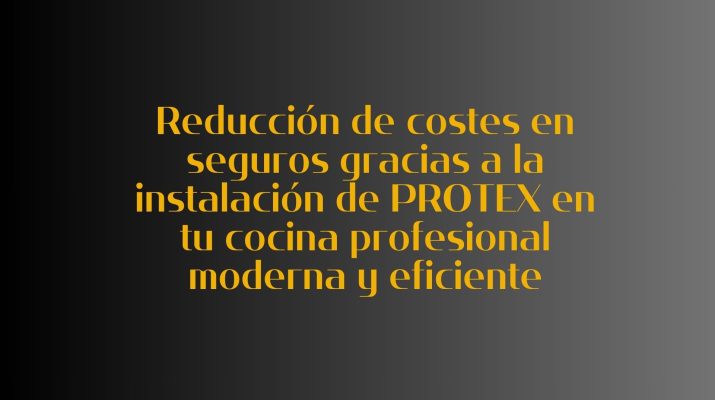 Reducción de costes en seguros gracias a la instalación de PROTEX en tu cocina profesional moderna y eficiente
