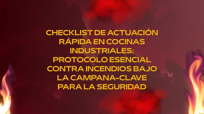 Checklist de actuación rápida en cocinas industriales: protocolo esencial contra incendios bajo la campana-clave para la seguridad