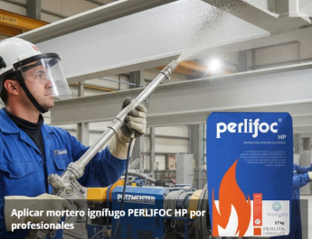 Aplicación de mortero ignífugo PERLIFOC HP: métodos prácticos y la importancia de los especialistas