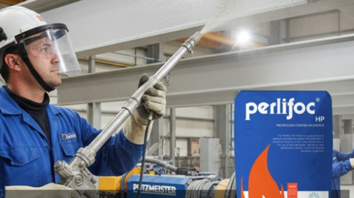 Aplicación de mortero ignífugo PERLIFOC HP: métodos prácticos y la importancia de los especialistas