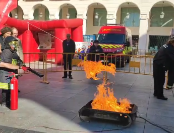 Huesca educa en prevención desde la infancia con simulacros y formación en seguridad contra incendios