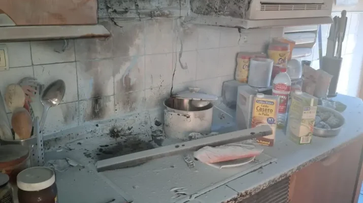 Incendio controlado en una vivienda de Huesca gracias a la rápida actuación del propietario