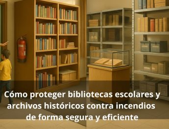Cómo proteger bibliotecas escolares y archivos históricos contra incendios de manera efectiva y sostenible