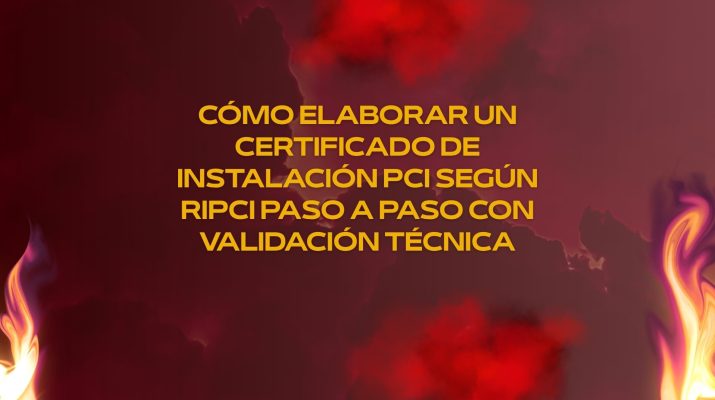 Cómo elaborar un certificado de instalación PCI según RIPCI paso a paso con validación técnica