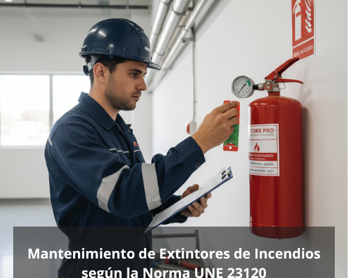 Mantenimiento de Extintores de Incendios según la Norma UNE 23120: La importancia de un mantenimiento reglamentario y preventivo.
