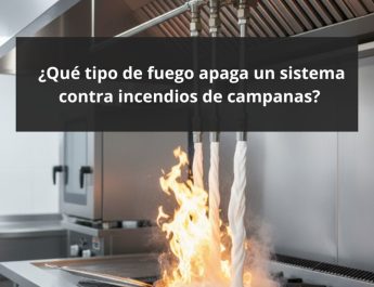 ¿Qué tipo de fuego apaga un sistema contra incendios de campanas? Introducción técnica a la protección contra incendios en cocinas profesionales.