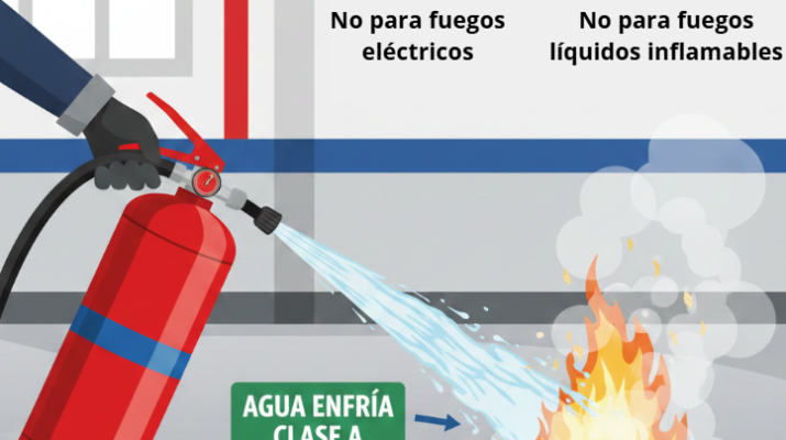 Extintor de agua para que tipo de fuego