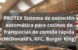 Sistema de extinción automática para cocinas de franquicias de comida rápida. Protección avanzada contra incendios en cocinas profesionales.