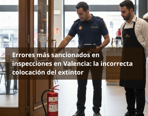 La colocación del extintor: el fallo silencioso que más sanciones provoca en Valencia