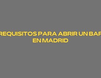 Requisitos para abrir un bar en Madrid. Abrir un bar en Madrid representa una oportunidad empresarial única, pero también implica asumir una responsabilidad técnica y normativa.