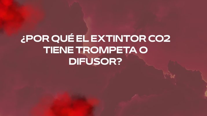 ¿Por qué el extintor co2 tiene trompeta o difusor?