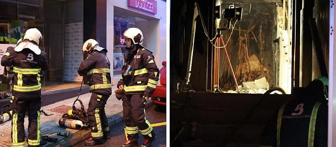 Incendio en edificio residencial de Avilés provoca evacuación urgente y despliegue masivo de bomberos. Evacuación de emergencia