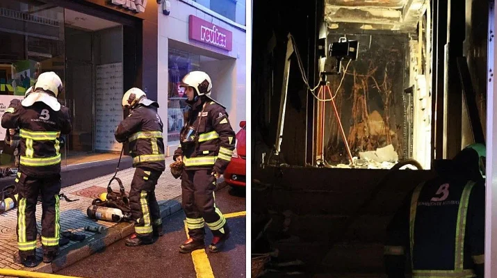 Incendio en edificio residencial de Avilés provoca evacuación urgente y despliegue masivo de bomberos. Evacuación de emergencia